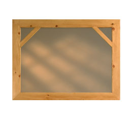 Angle Pine Mantle Mirror